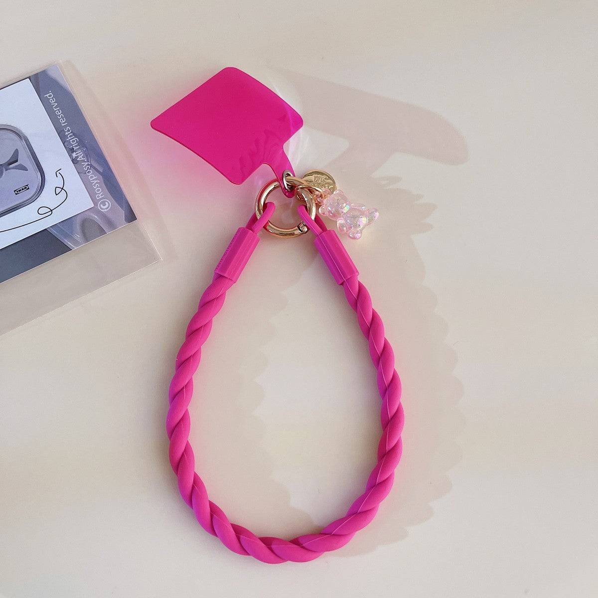 Luminous Bear Universal Silicone Phone Wrist Lanyard - Hugmie